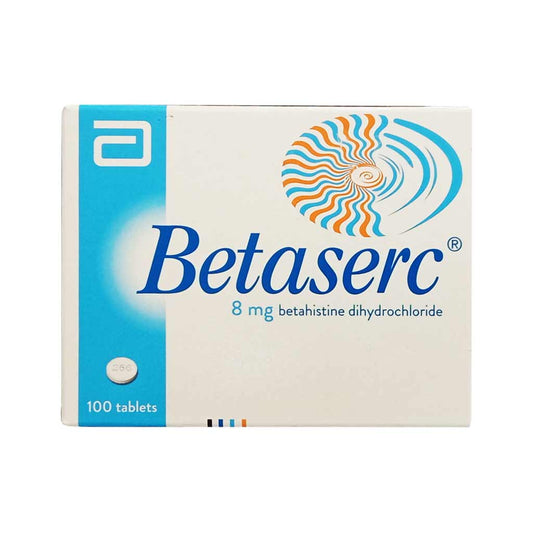 Betaserc 8mg Tablets 100'S