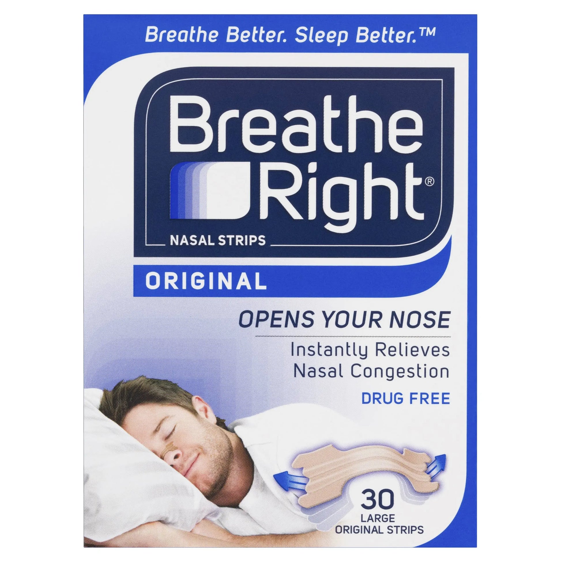 Better Breathing Sleep Strips 30'S