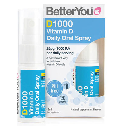 Betteryou Vitamin D Oral Spray 1000iu 15ml