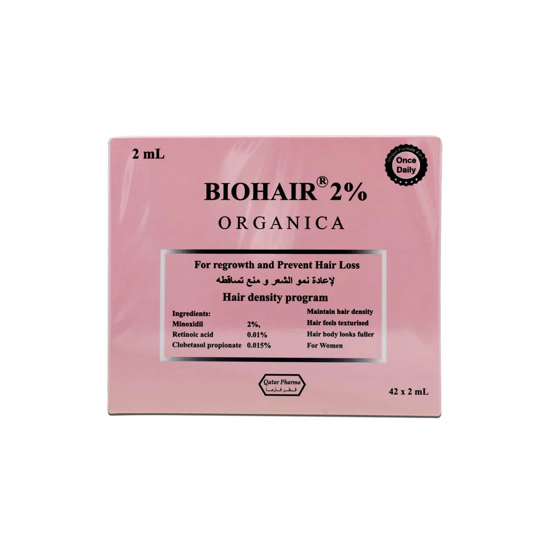 BIOHAIR ORGANICA 2% 2ML AMPOULES 42'S