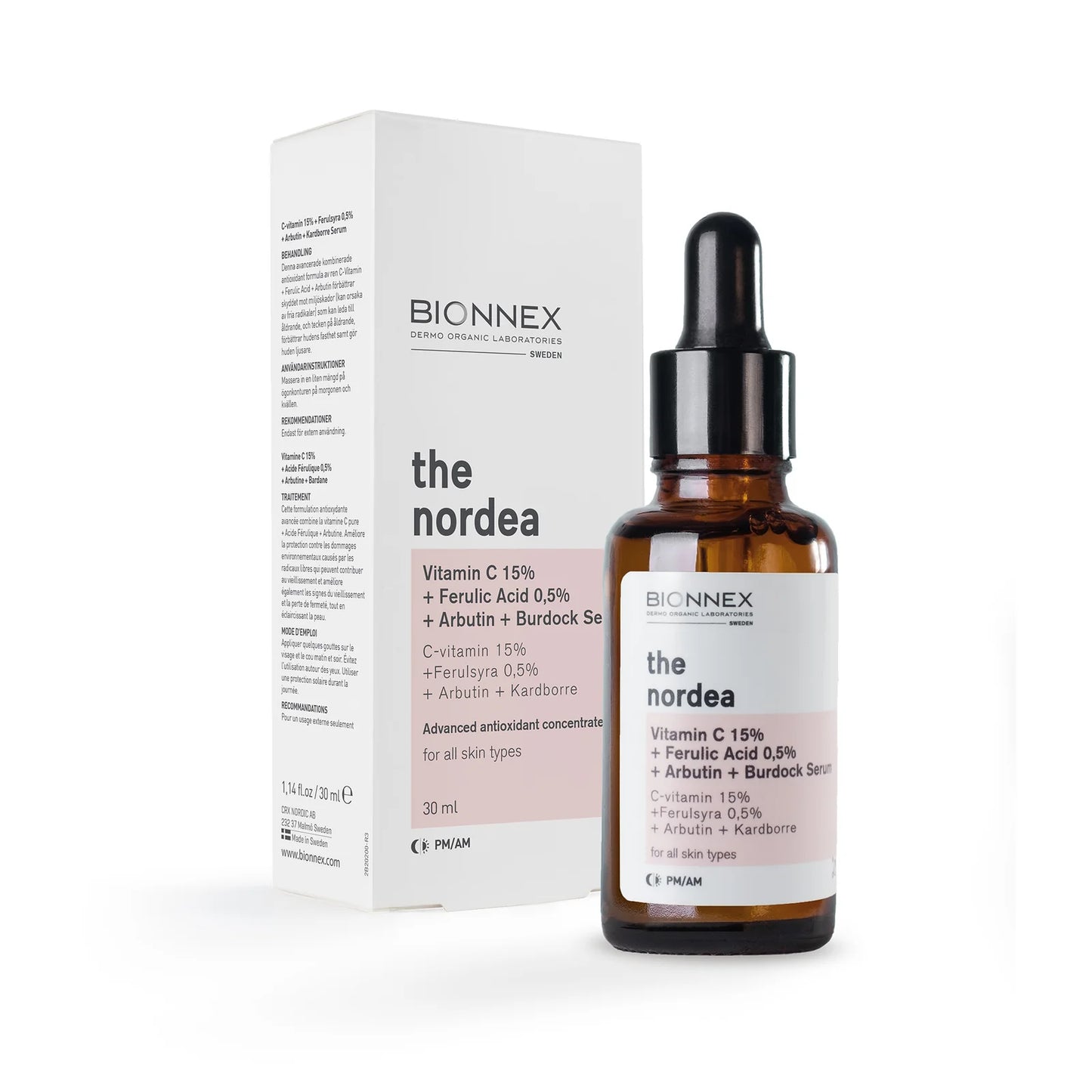 Bionnex The Nordea Vitamin C15%+Ferulicacid 0.5%+Arbutin+Burdock Serum 30Ml