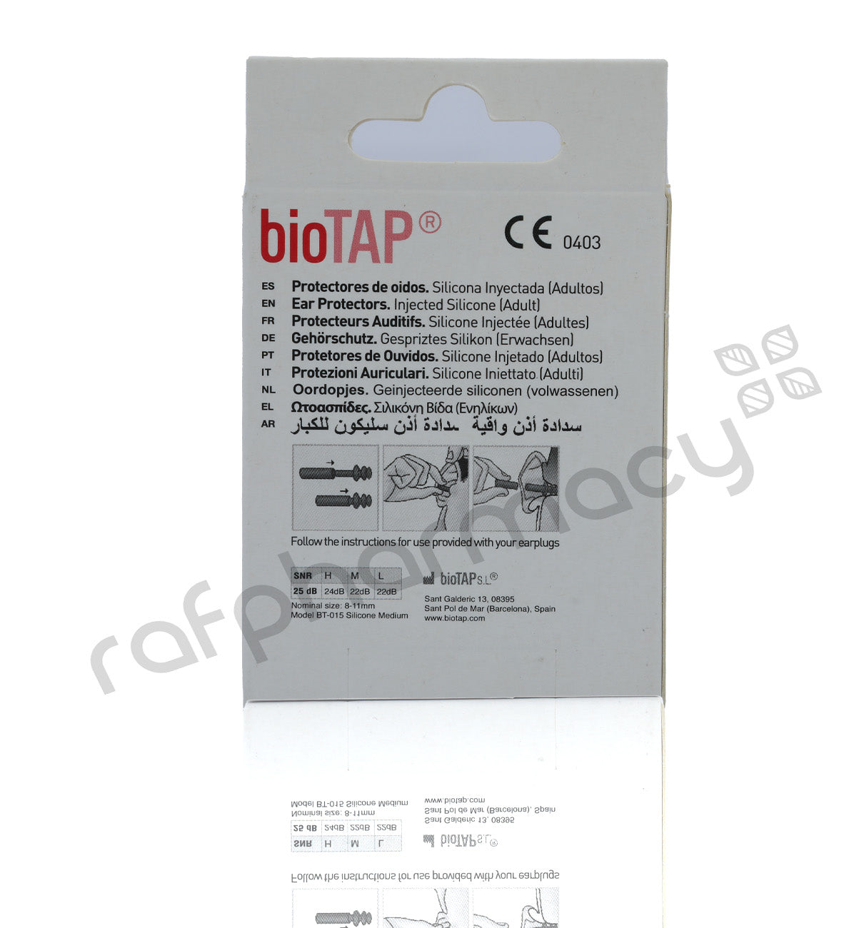 BIOTAP EAR PROTECTOR ADULT ORANGE