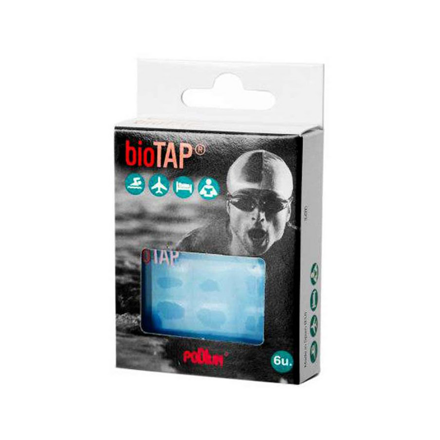 Biotap Ear Protector Mouldable Silicone Blue 6'S