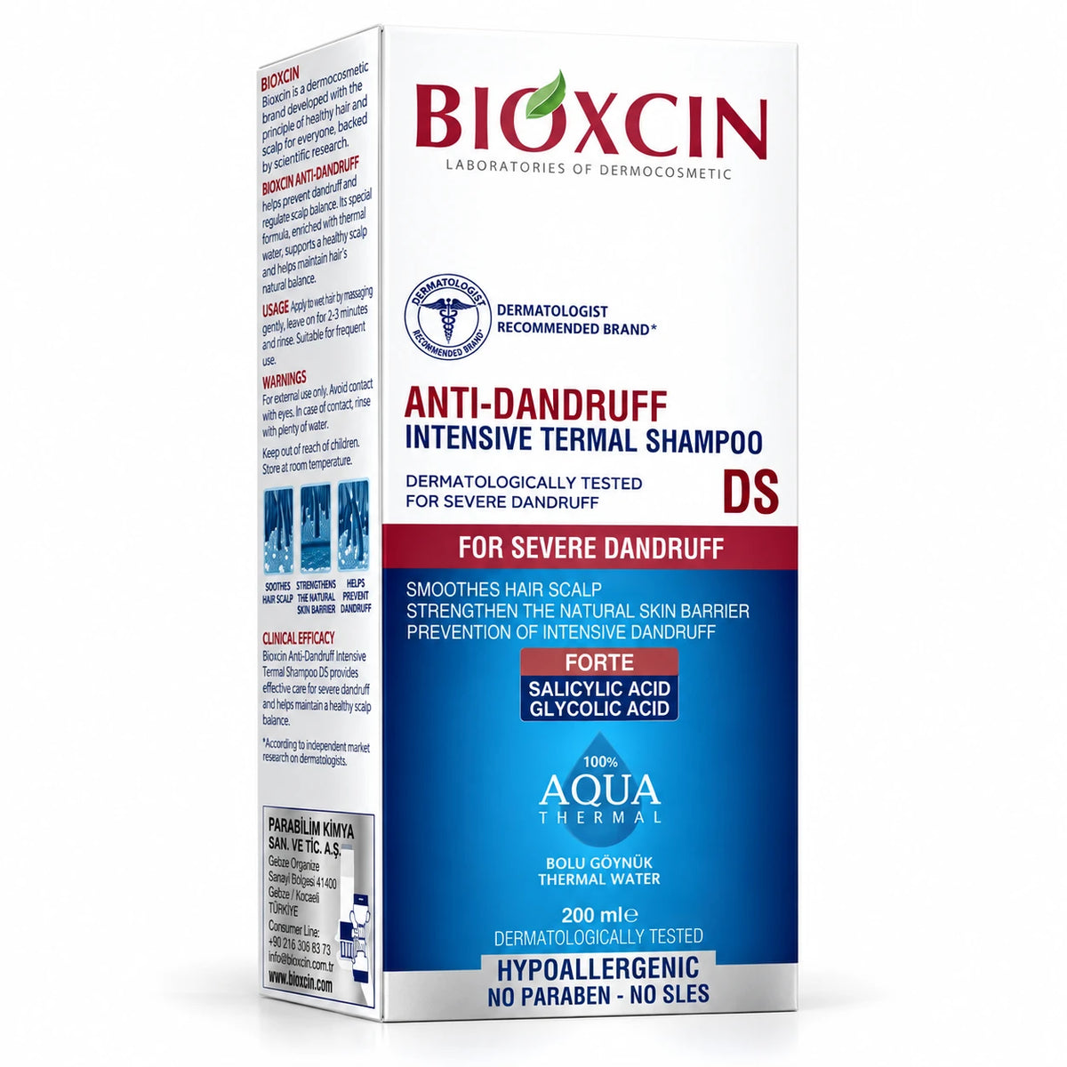 Bioxcin Intensive Anti-Dandruff Thermal DS Shampoo 200ml
