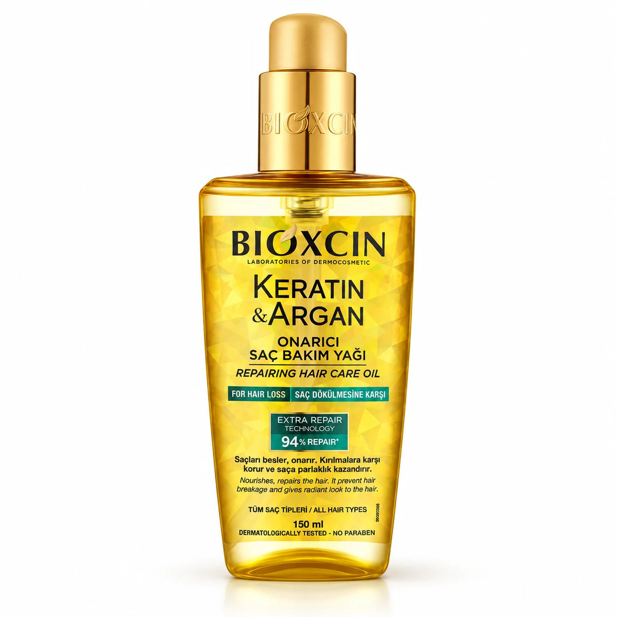 Bioxcin Keratin & Argan Repairing Hair Care Oil 150ml