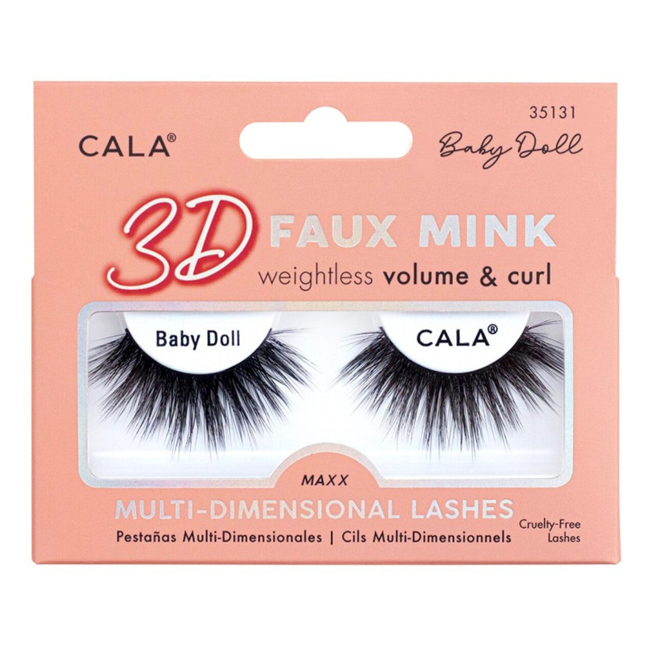 Cala 3D Faux Mink Lashes Baby Doll -35131