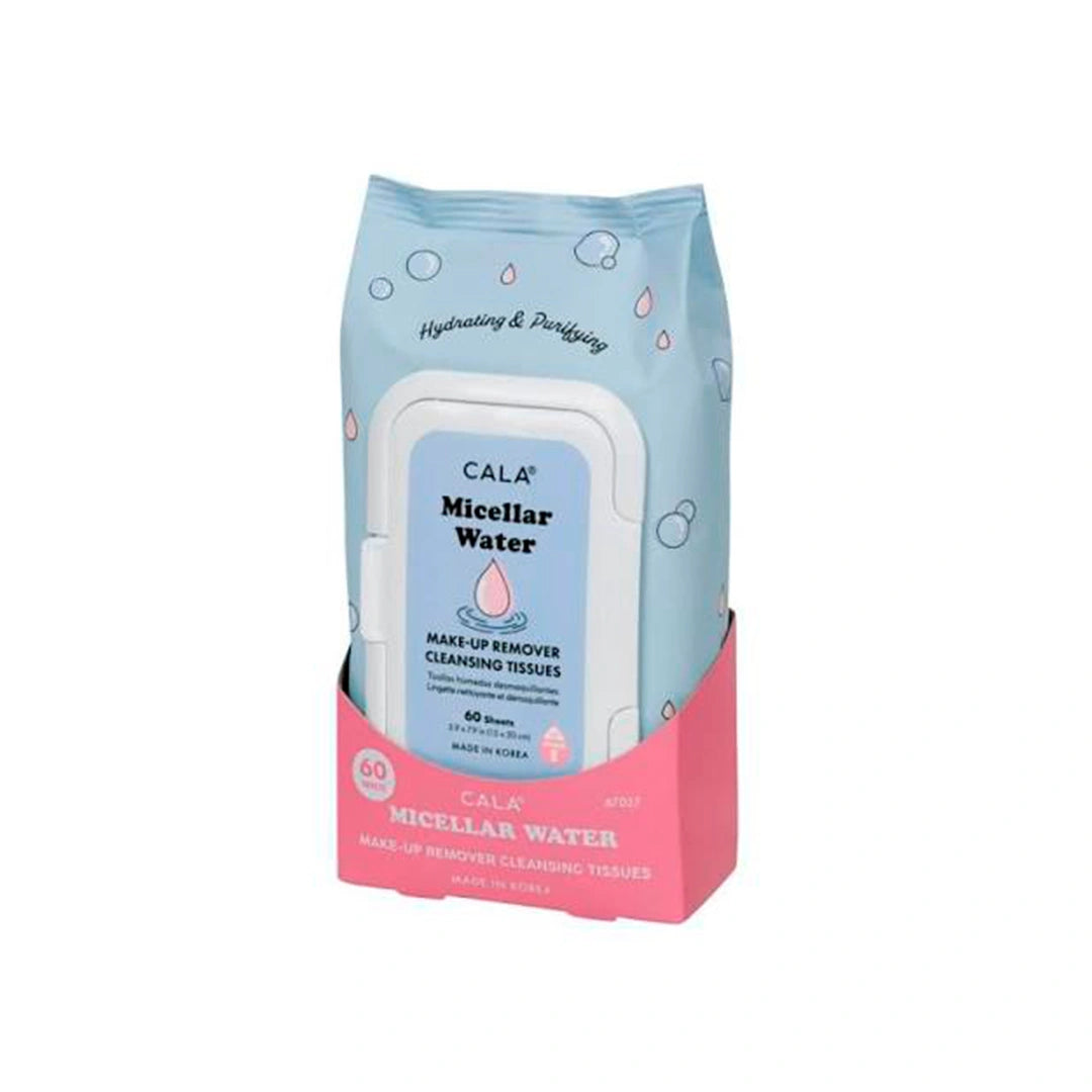 Cala 47027 Micellar Water Facial Cleansing Tissues 60'S