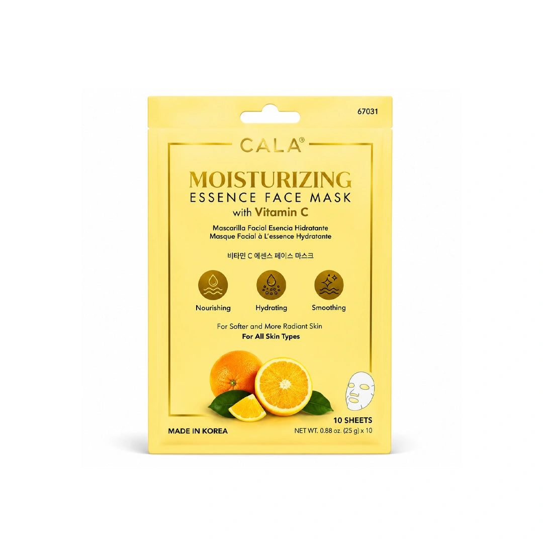 Cala 67121 Moisturizing Essence Face Masks With Vitamin C 10'S