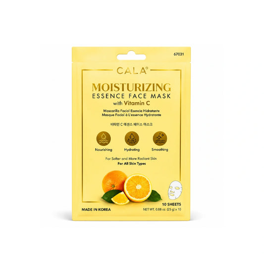 Cala 67121 Moisturizing Essence Face Masks With Vitamin C 10'S