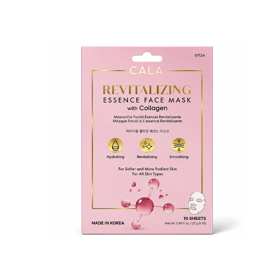 Cala 67124 Revitalizing Essence Face Masks With Collagen 10'S