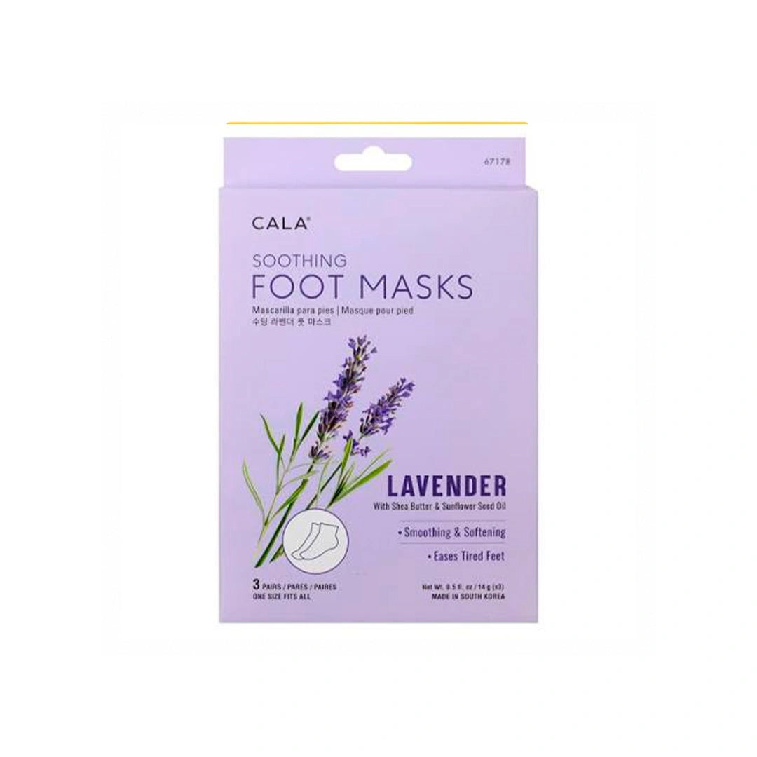 Cala 67178 Lavender Soothing Foot Masks 3 Pairs