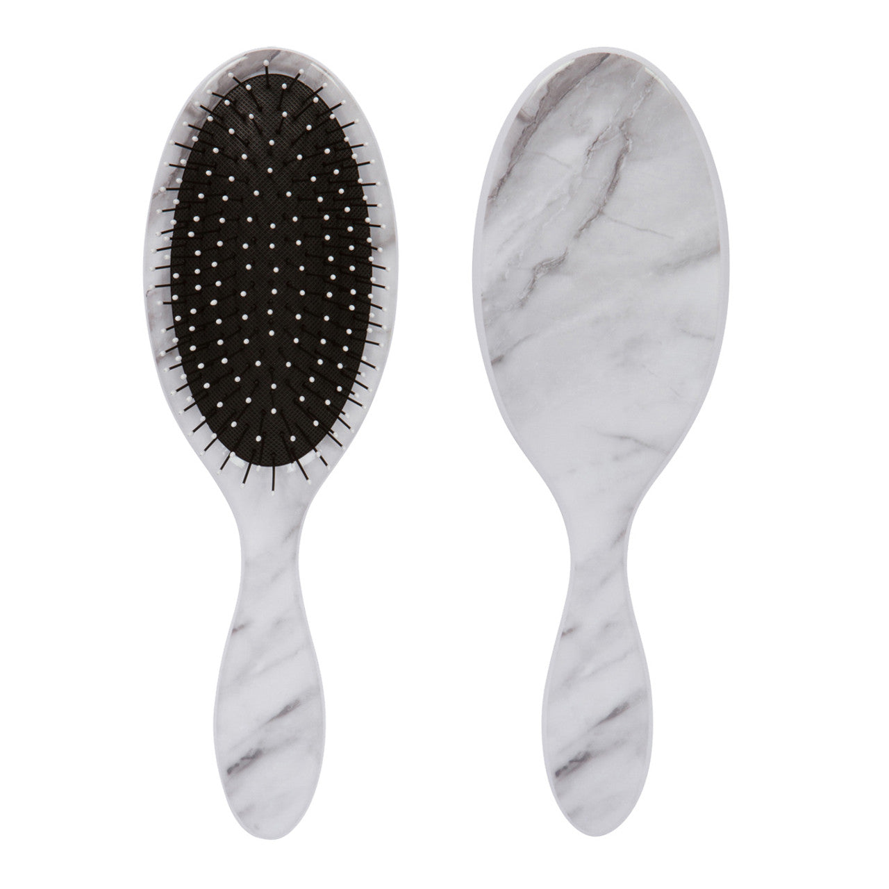 Cala Black White Marble Hair Brush 66802