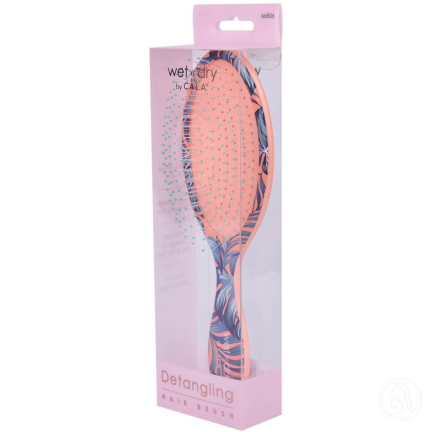 Cala Coral Palm Hair Brush 66806