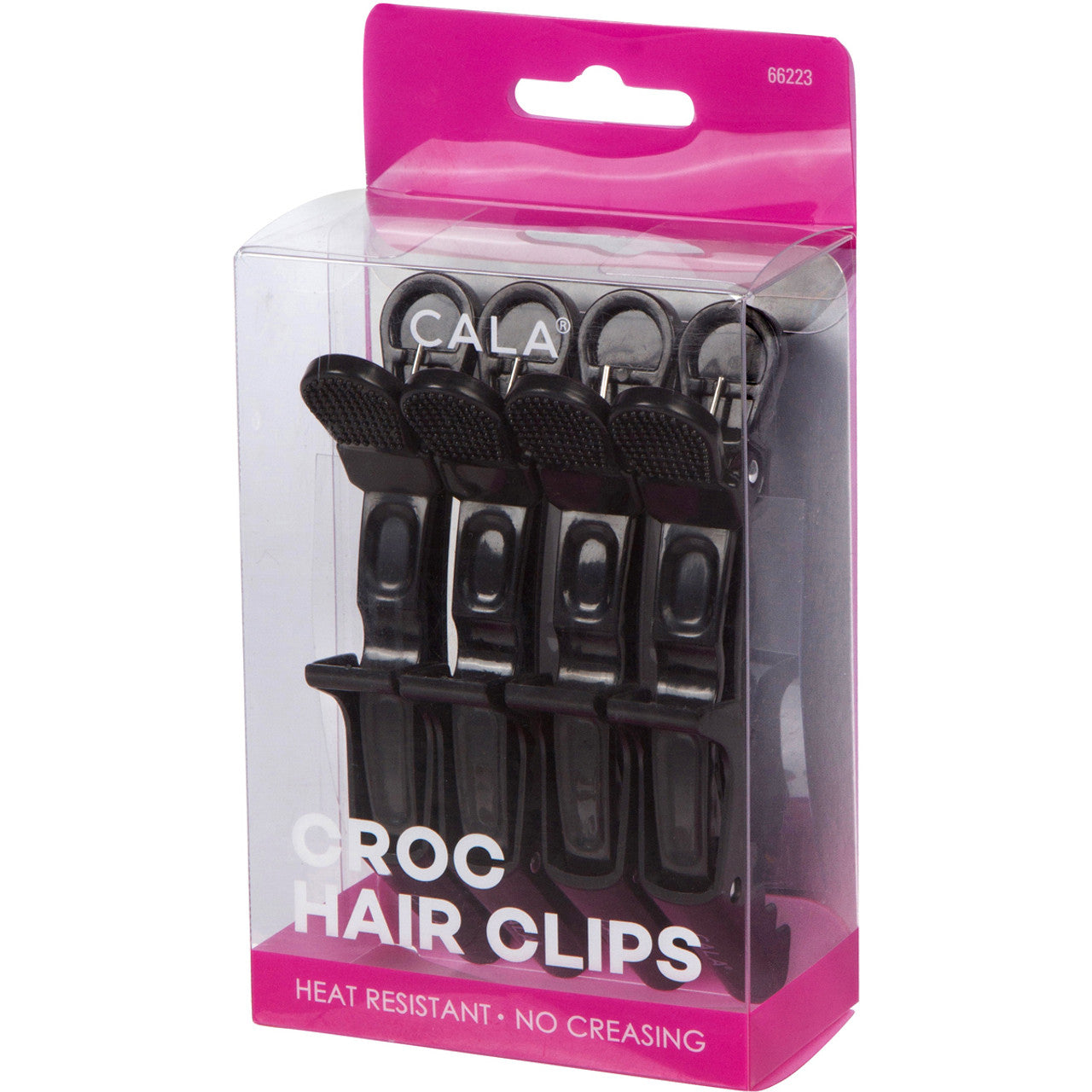 Cala Cric Hair Clip Black 4Pc -66223
