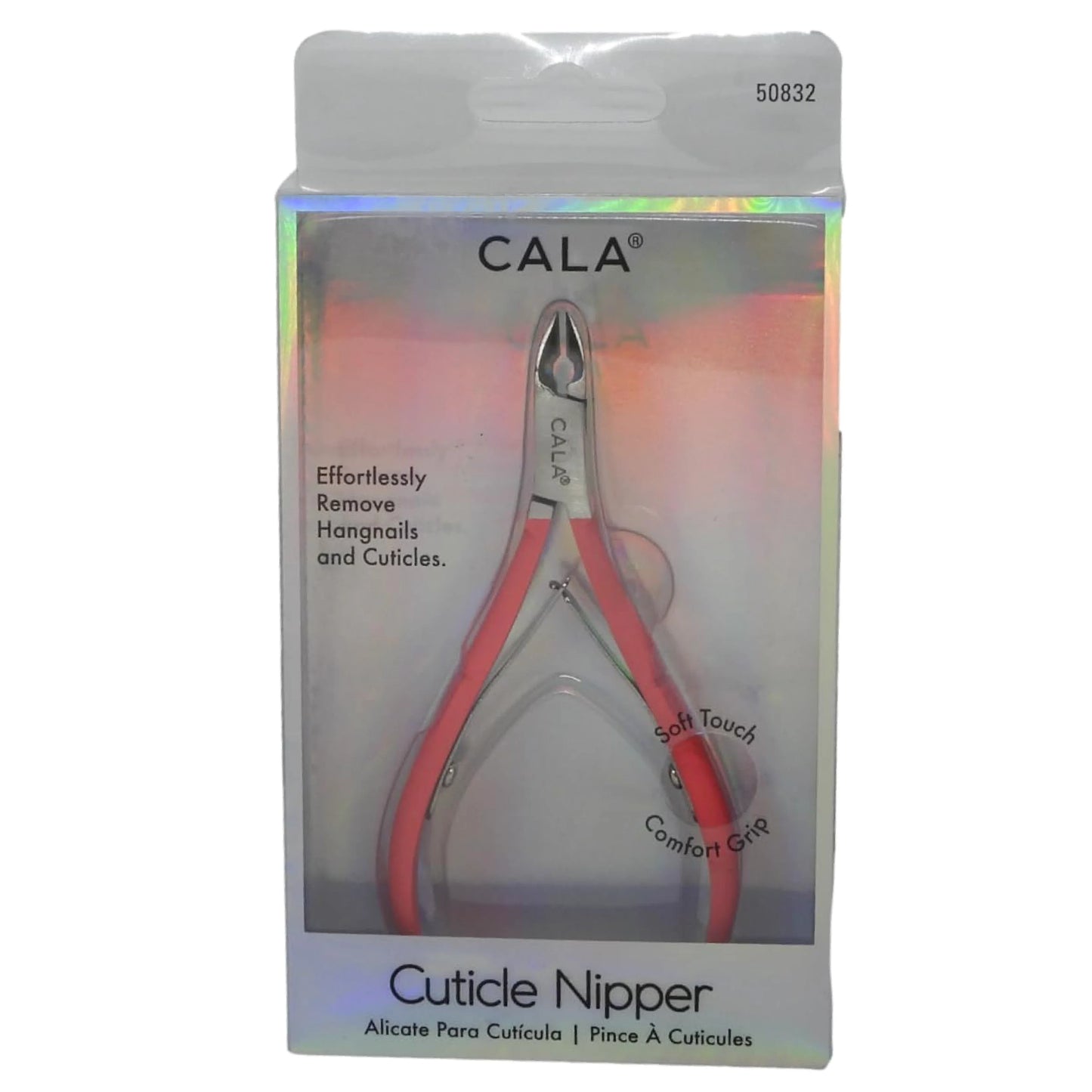 Cala Cuticle Nipper W Soft Touch Coral