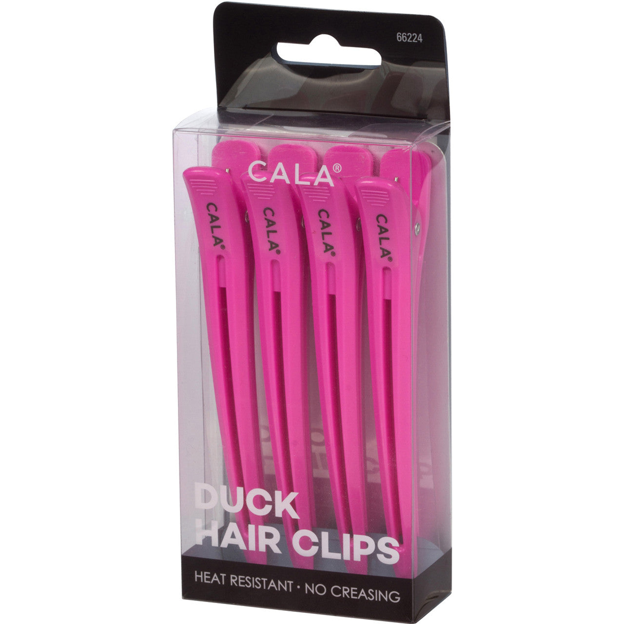 Cala Duck Hair Clip Hot Pink 4Pc - 66224