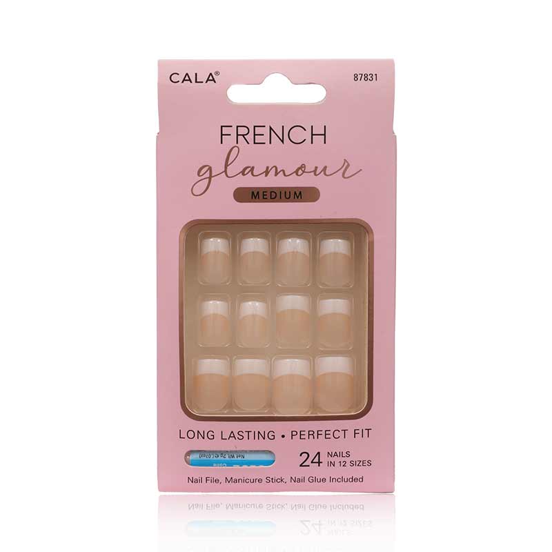 Cala French 87831 Glamour Nail Kit(M) 24'S