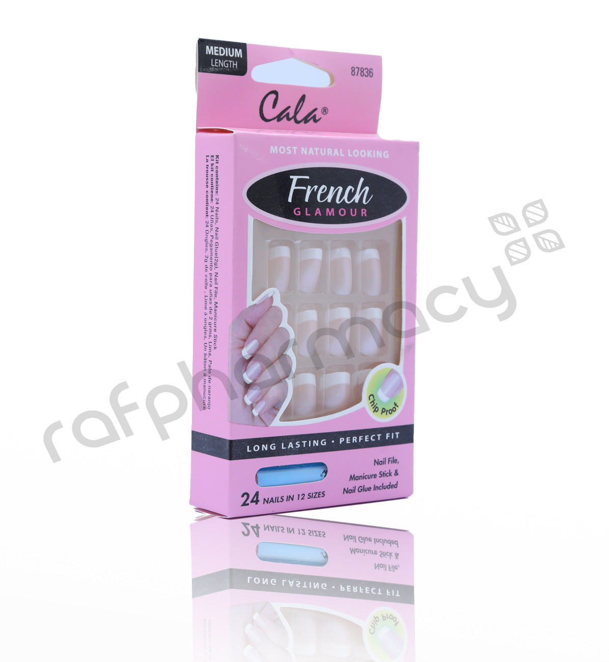 Cala French 87836 Glamour Nail Kit(M) 24'S