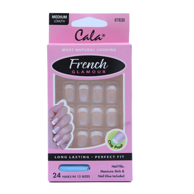 Cala French 87836 Glamour Nail Kit(M) 24'S