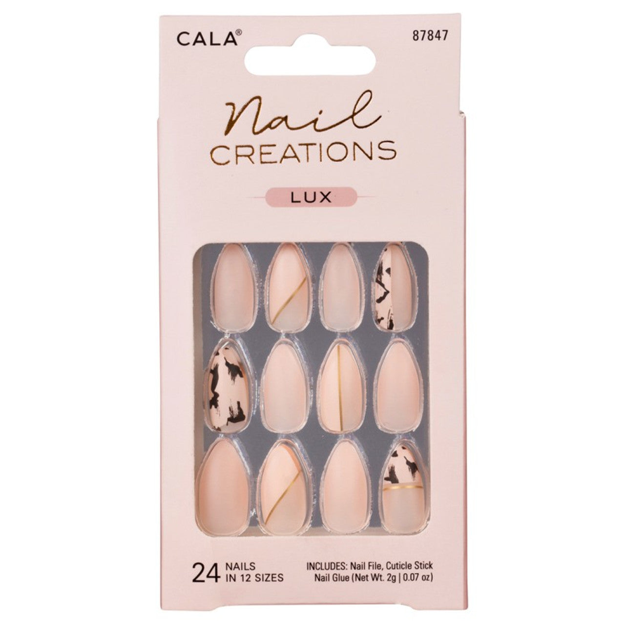 Cala Nail Creations Lux Stiletto  Abstract Nail Kit 24Pc-87847
