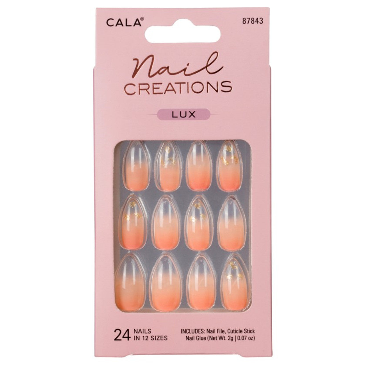 Cala Nail Creations Lux Stiletto Cheetah  Nail Kit 24Pc