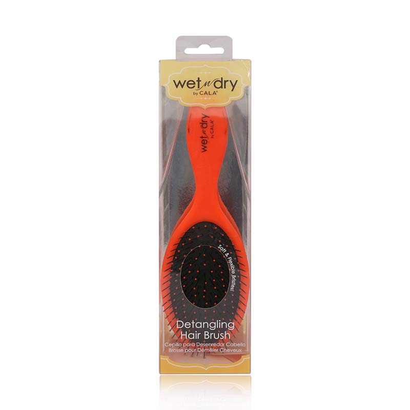 Cala Orange Hot Pink Detangling Paddle Brush 66797