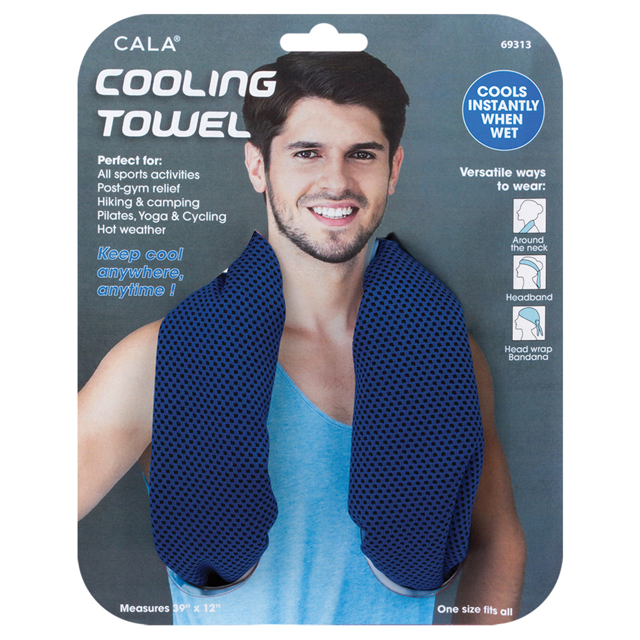 Cala Personal Care Cooling Towel (Cobalt Blue)69313