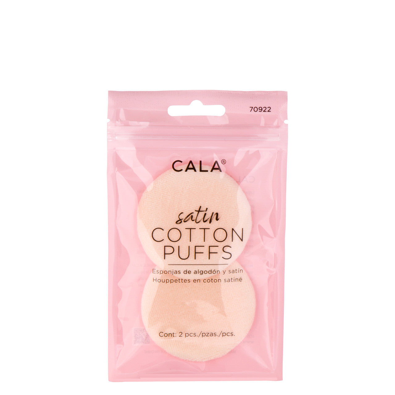 Cala Satin Cotton Puffs 2pc-70922