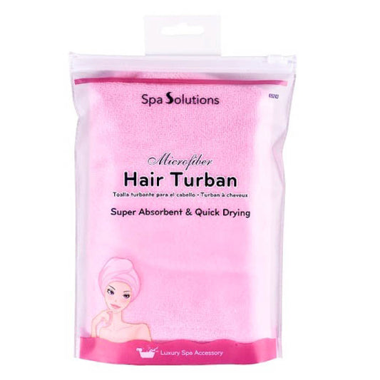 Cala Spa Essentials Microfiber Hair Turban (Pink) 69243