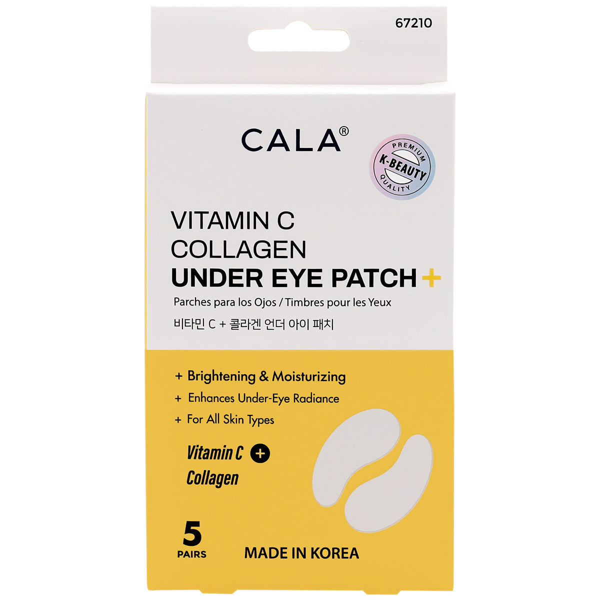 CALA VITAMIN-C & COLLAGEN UNDER EYE PATCH 5PAIRS -67210 #19540
