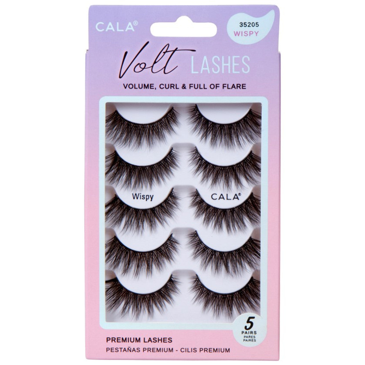 Cala Volt Lashes Wispy 5Pairs Per Pack -35205