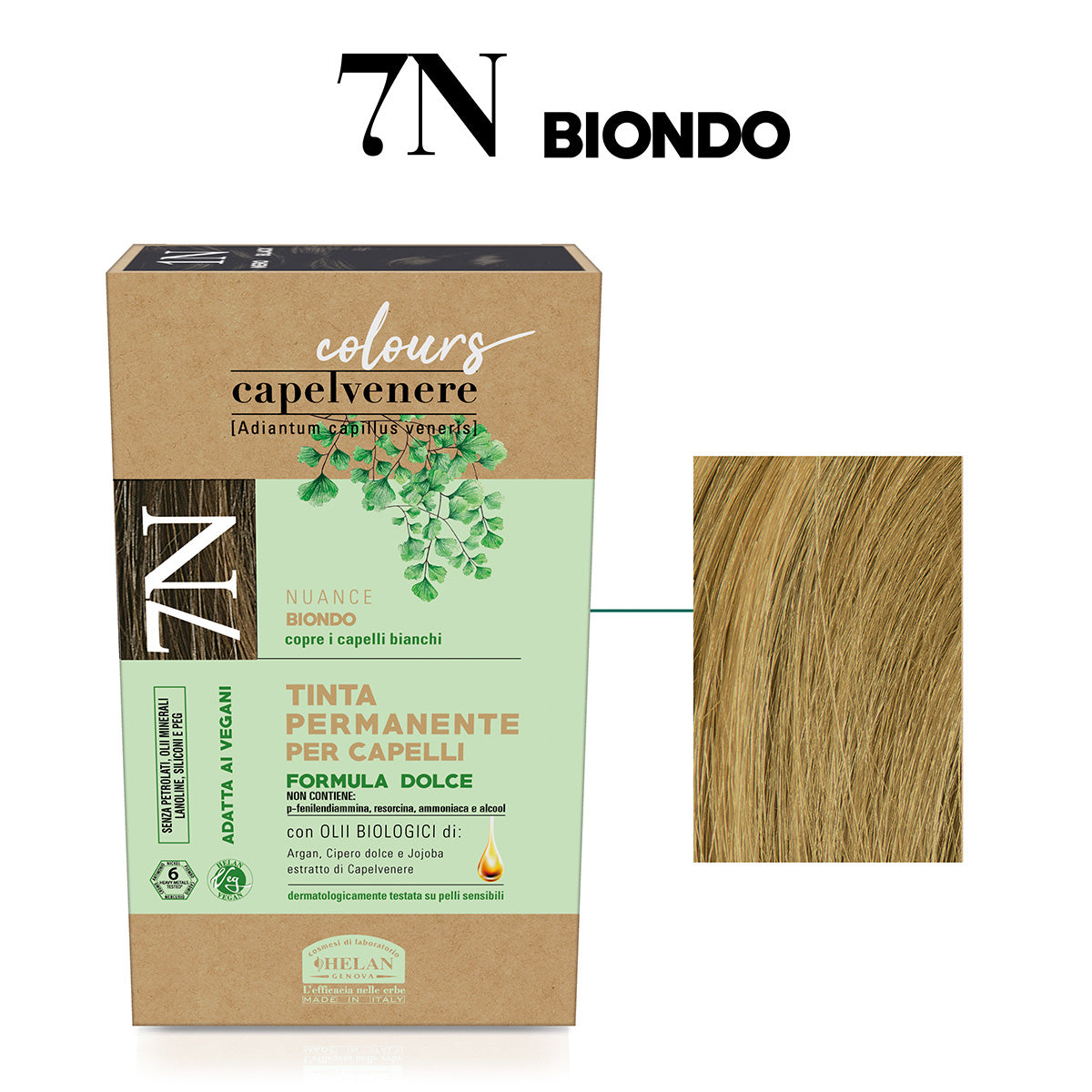 Capelvenere Permanent Hair Dye- Blonde 7n