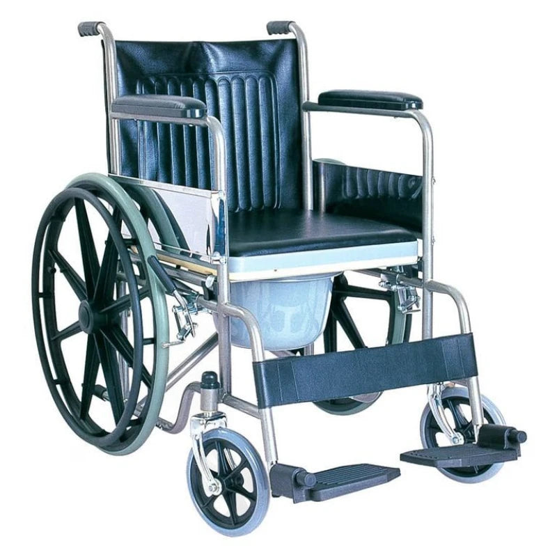 CARE MAX CA609BE COMMODE WHEEL CHAIR