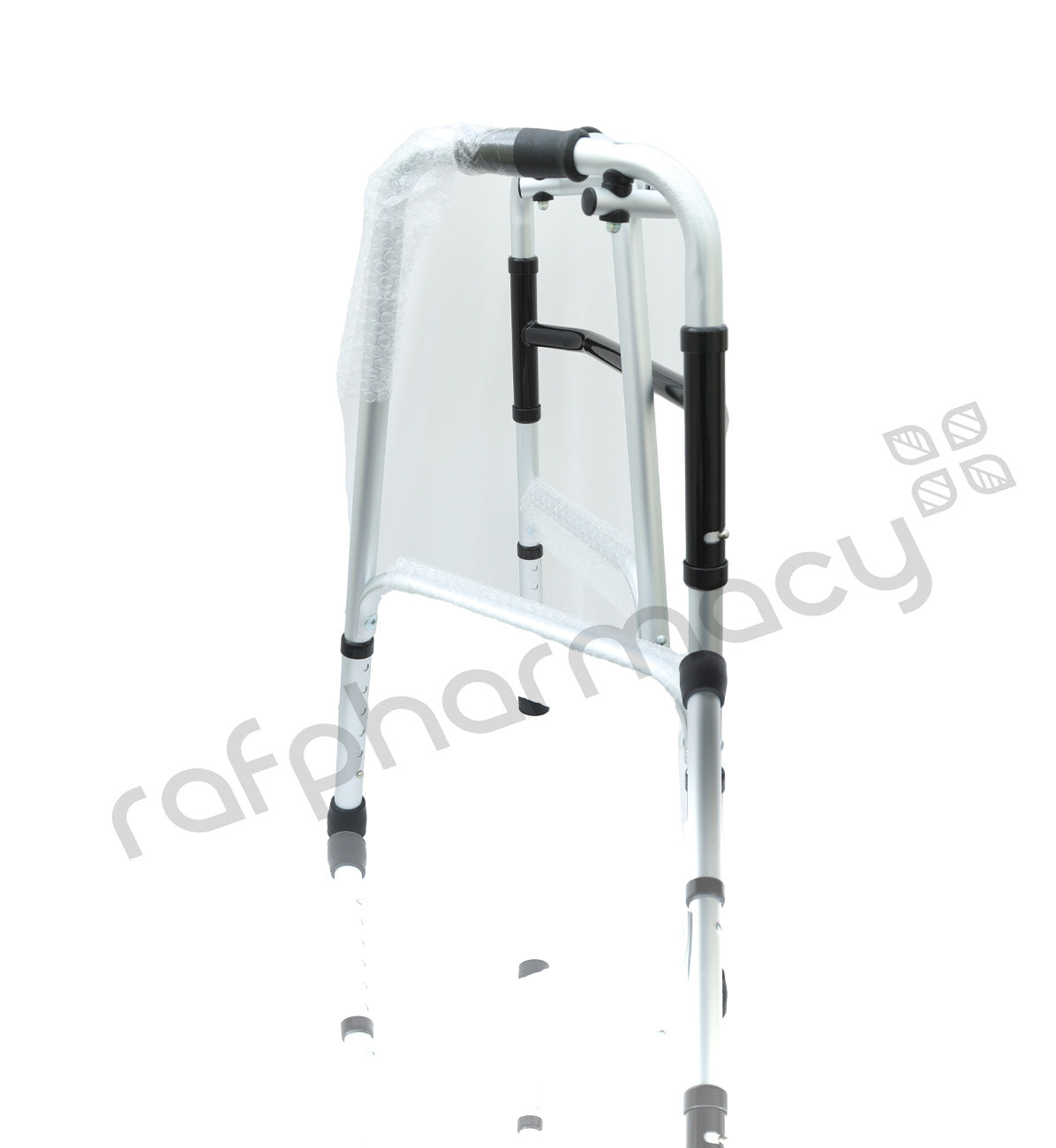 CAREMAX ALUMINIUM ONE BUTTON ADJUSTABLE TOEEWALKER 4 LEGS