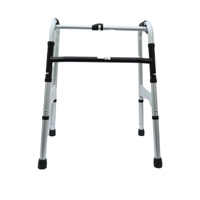 CAREMAX ALUMINIUM ONE BUTTON ADJUSTABLE TOEEWALKER 4 LEGS