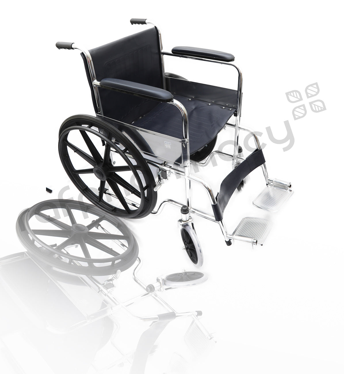 Caremax Steel Chrome Wheel Chair Mag Wheel