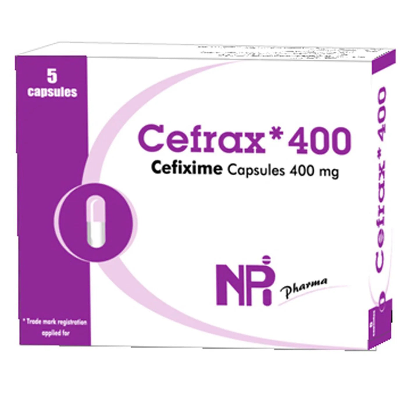 Cefrax 400mg Caps 5'S