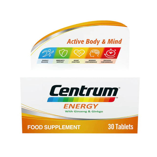 CENTRUM ENERGY TABLETS 30'S