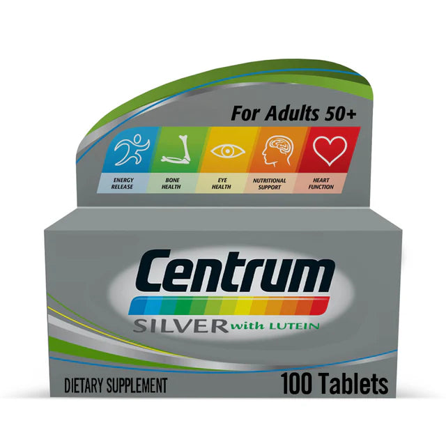 CENTRUM SILVER WITH LUTEIN TABLETS 100'S