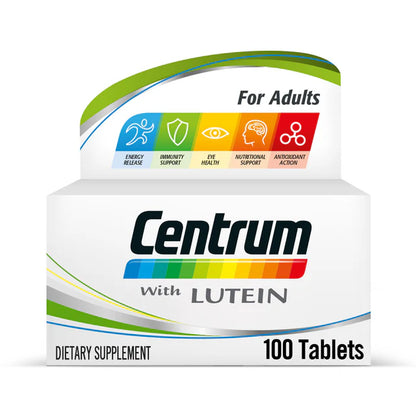 CENTRUM WITH LUTEIN TABLETS 100'S