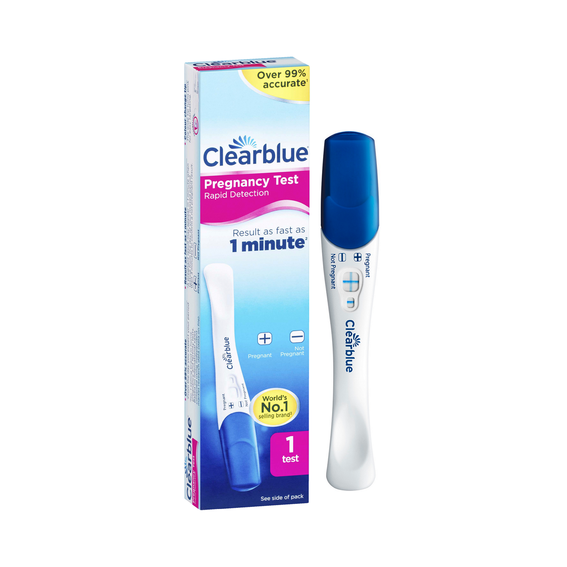 CLEARBLUE RAPID PREGNANCY TEST 1'S