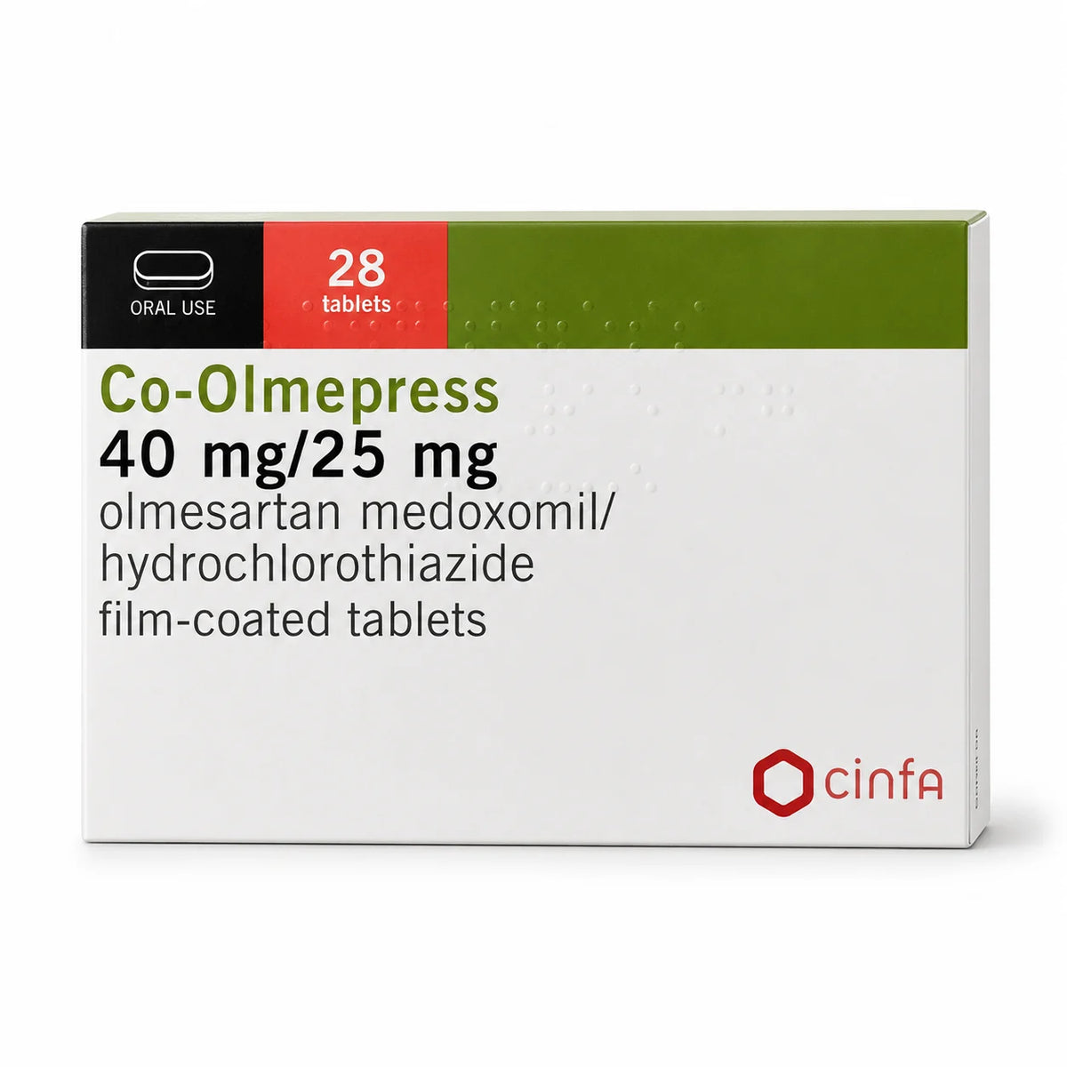 Co-Olmepress 40mg/25mg Tablets 28's