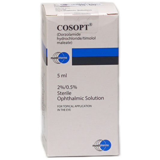 Cosopt 2% Eye Drops 5Ml