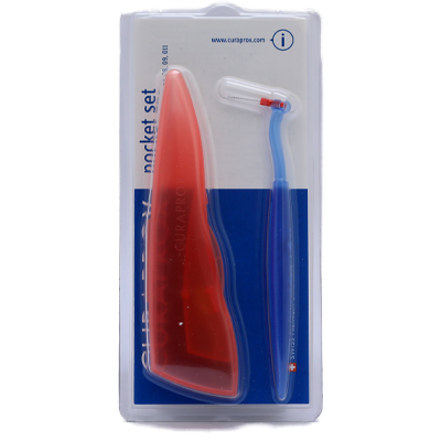 فرشاة أسنان بين الأسنان من CURAPROX مع حامل CPS457