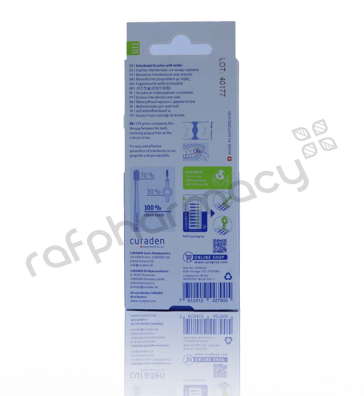 فرشاة بين الأسنان CURAPROX PRIME START CPS011 مع حامل