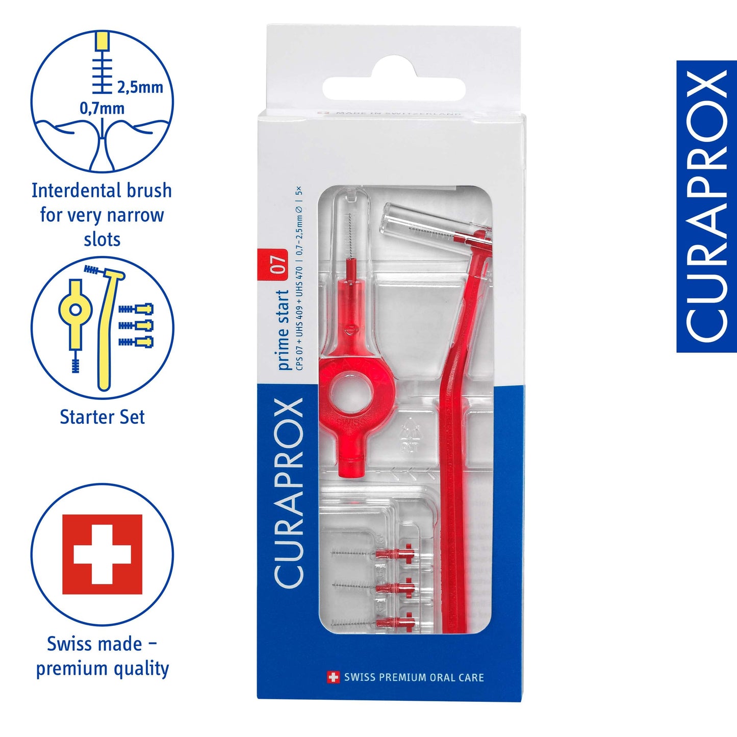 CURAPROX PRIME START CPS07 INTERDENTAL BRUSH WITH HOLDER