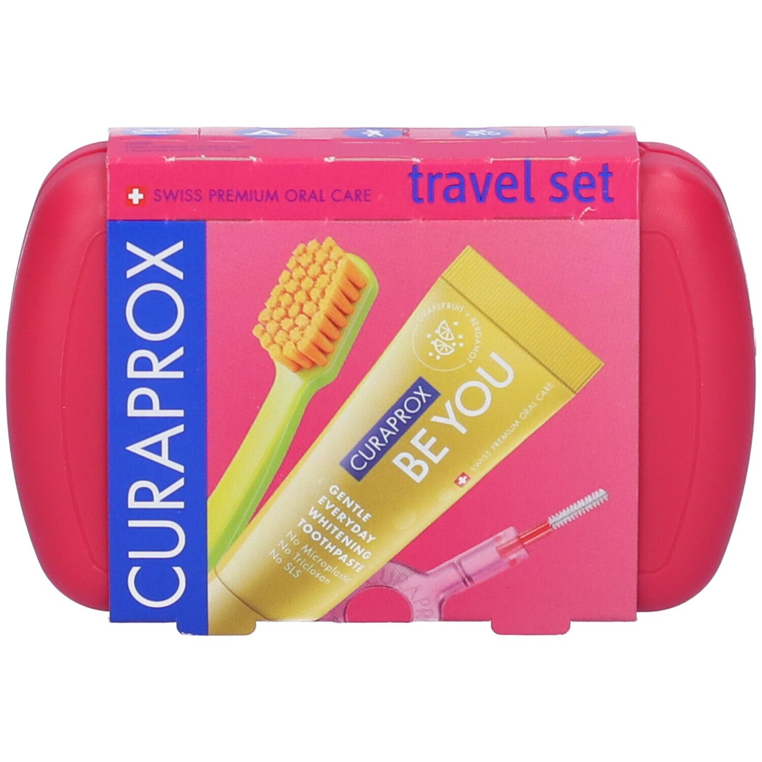 مجموعة السفر CURAPROX MAGENTA