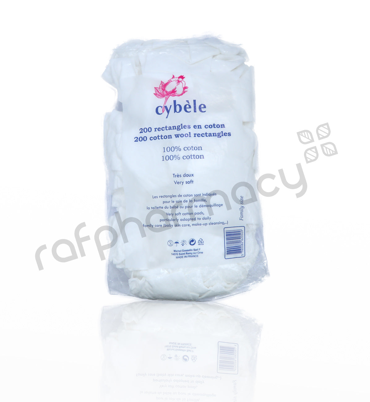 Cybele Cotton Wool Rectangles 200'S