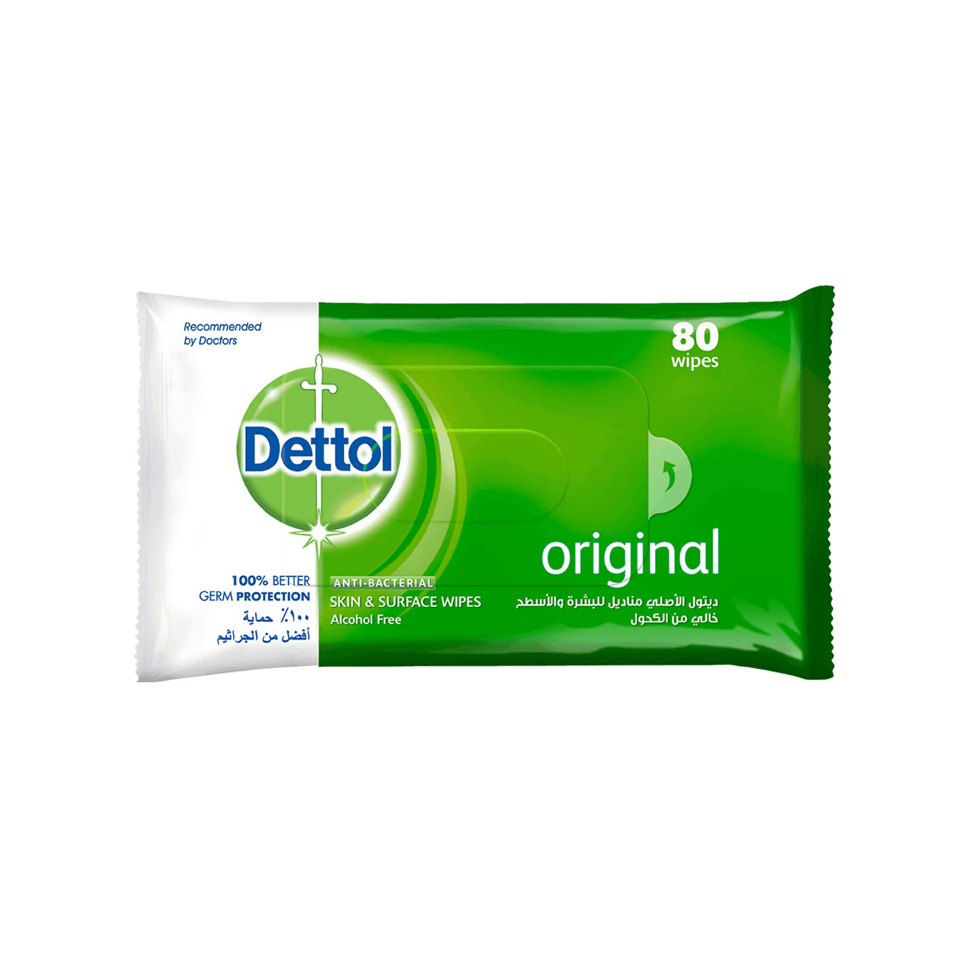 Dettol Antibacterial Skin & Surface Wipes 80'S