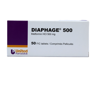 Diaphage 500mg Tablets 50'S